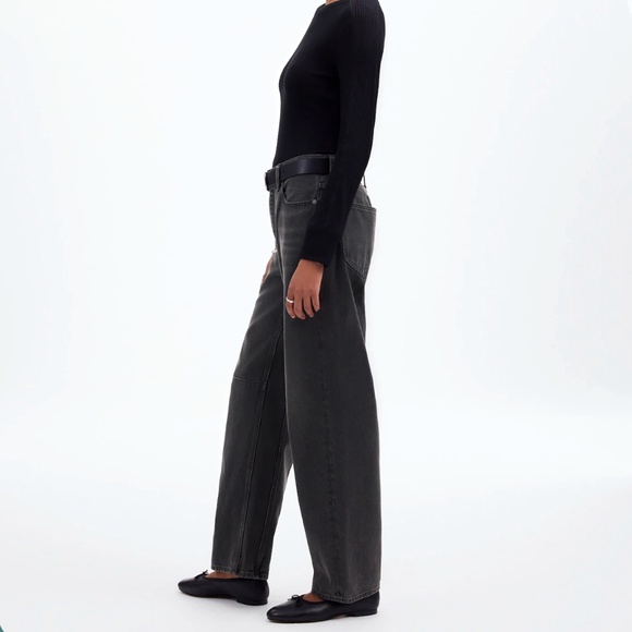 Madewell The Darted Barrel-Leg Jean • size 27 • NWT • NR525 - Picture 2 of 11